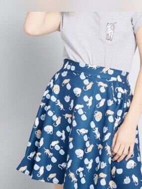 Retrolicious ModCloth Kitty Skater Skirt!